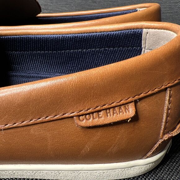 Cole Haan Grand OS Penny Loafer Mens 12 Brown Leather 1928 Moc Toe Casual Shoe - Picture 5 of 12